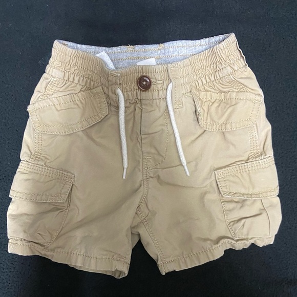 GAP Tan and Gray Baby Shorts - Picture 1 of 2